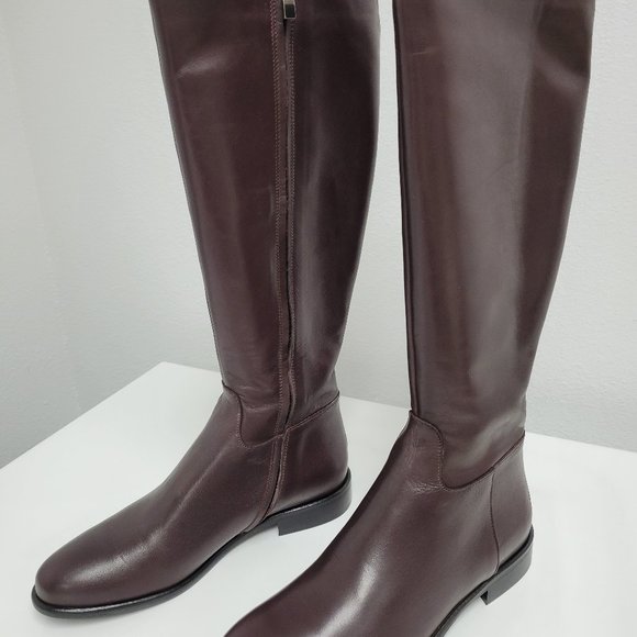 Leonardo Principi brown tall leather boots - Picture 1 of 5